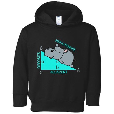 Hippotenuse Math Mathematics Teacher Joke fun Saying Toddler Hoodie