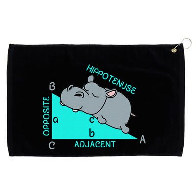 Hippotenuse Math Mathematics Teacher Joke fun Saying Grommeted Golf Towel
