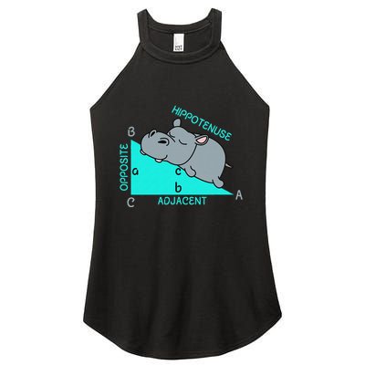 Hippotenuse Math Mathematics Teacher Joke fun Saying Women's Perfect Tri Rocker Tank
