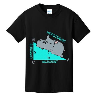 Hippotenuse Math Mathematics Teacher Joke fun Saying Kids T-Shirt