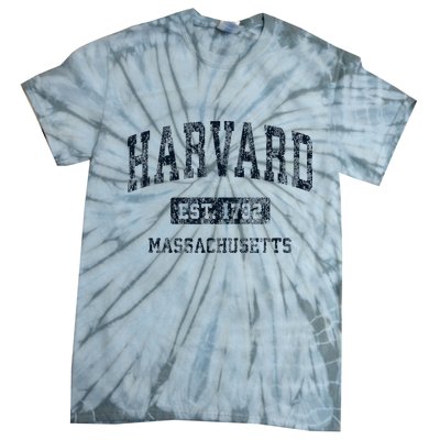 H.A.R.V.A.R.D Massachusetts Ma Vintage Athletic Sports Design Tie-Dye T-Shirt