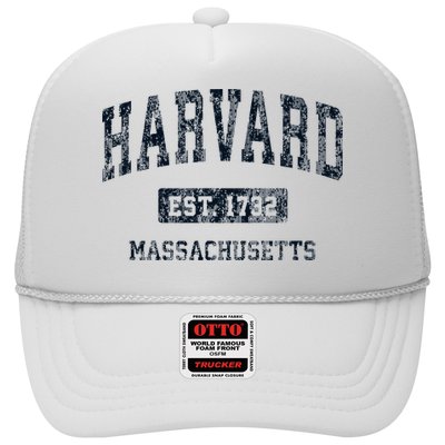 H.A.R.V.A.R.D Massachusetts Ma Vintage Athletic Sports Design Trucker Hat