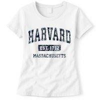 H.A.R.V.A.R.D Massachusetts Ma Vintage Athletic Sports Design Womens T-Shirt