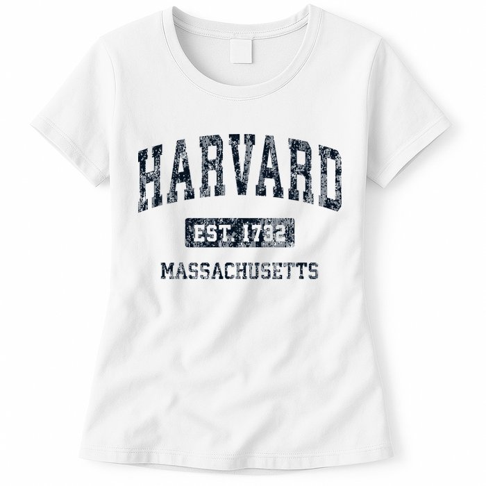 H.A.R.V.A.R.D Massachusetts Ma Vintage Athletic Sports Design Womens T-Shirt