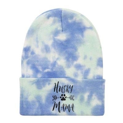 Husky Mama Meaningful Gift Siberian Husky Lover Owner Funny Dog Mom Gift Tie Dye 12in Knit Beanie