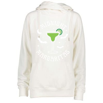 Halloween Midnight Margaritas Gift Womens Funnel Neck Pullover Hood