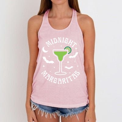 Halloween Midnight Margaritas Gift Women's Knotted Racerback Tank