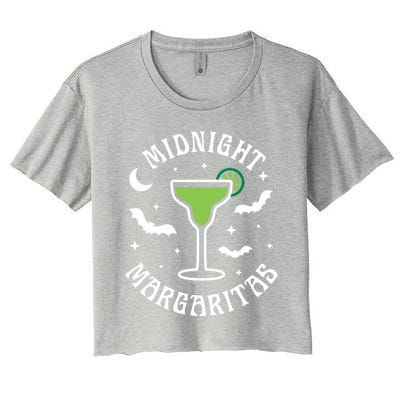 Halloween Midnight Margaritas Gift Women's Crop Top Tee