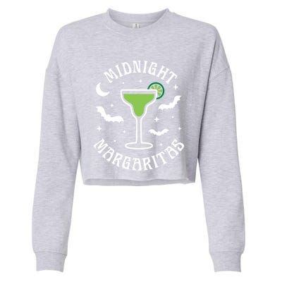 Halloween Midnight Margaritas Gift Cropped Pullover Crew