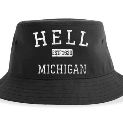 Hell Michigan MI Vintage Sustainable Bucket Hat