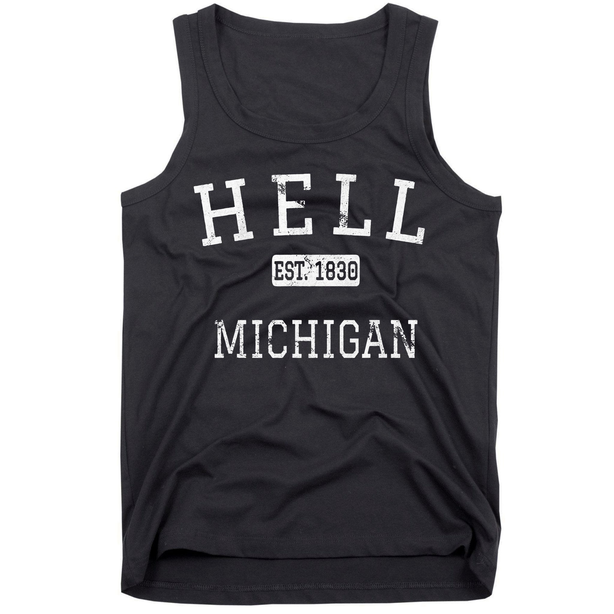 Hell Michigan MI Vintage Tank Top