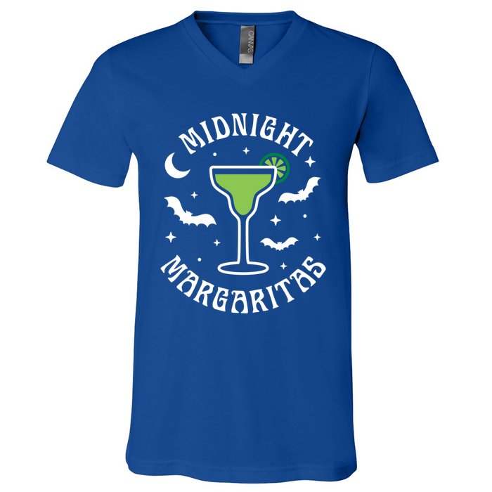 Halloween Midnight Margaritas Gift V-Neck T-Shirt