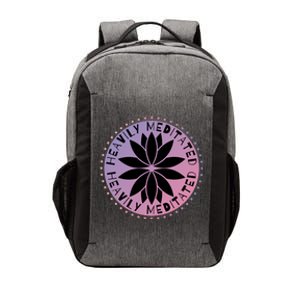 Heavily Meditated Meditation Mindfulness Statet Gift Vector Backpack