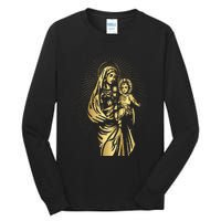 Holy Mother Mary Mother of Jesus Vintage Catholic Tall Long Sleeve T-Shirt