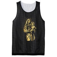 Holy Mother Mary Mother of Jesus Vintage Catholic Mesh Reversible Basketball Jersey Tank