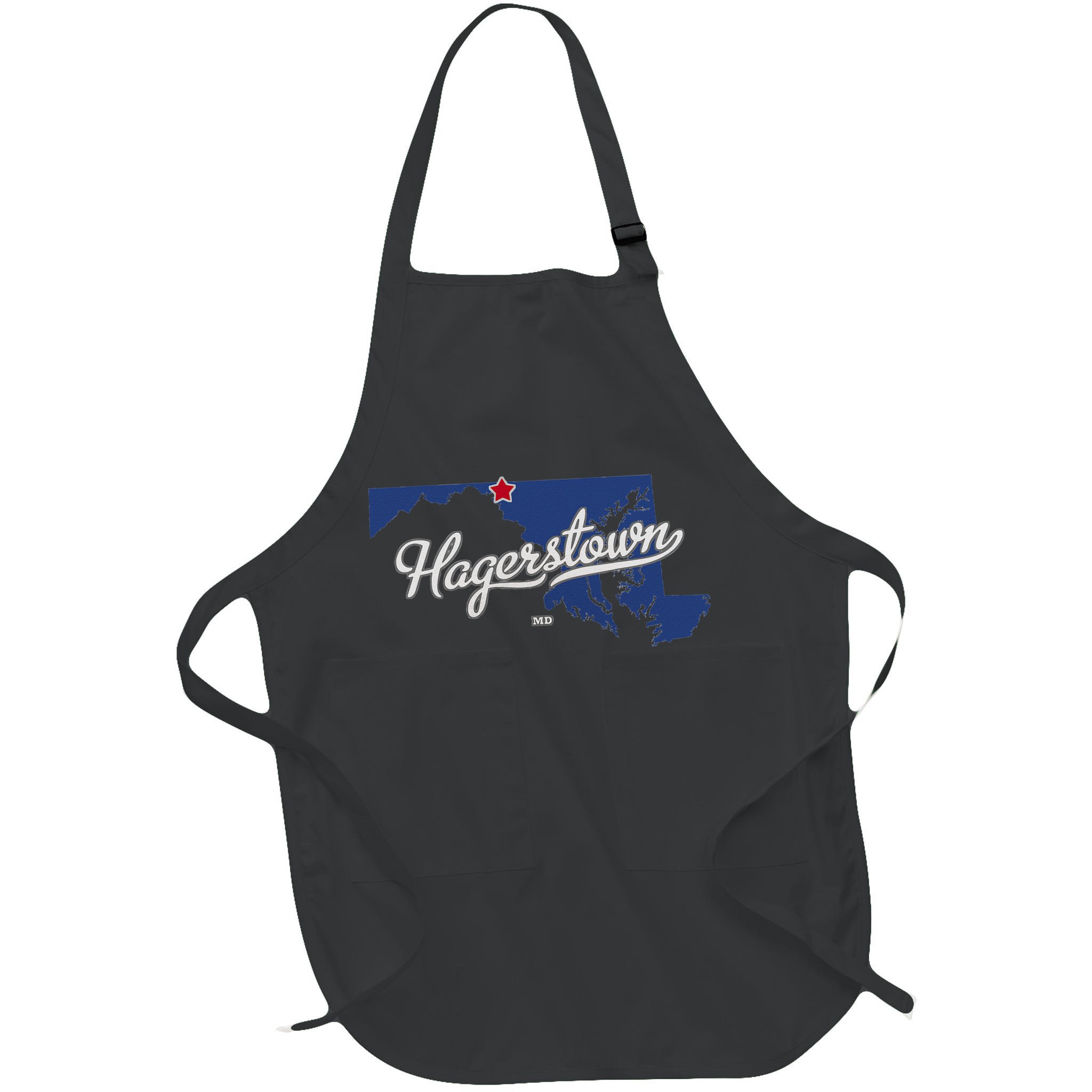 Hagerstown Maryland MD Map Apron