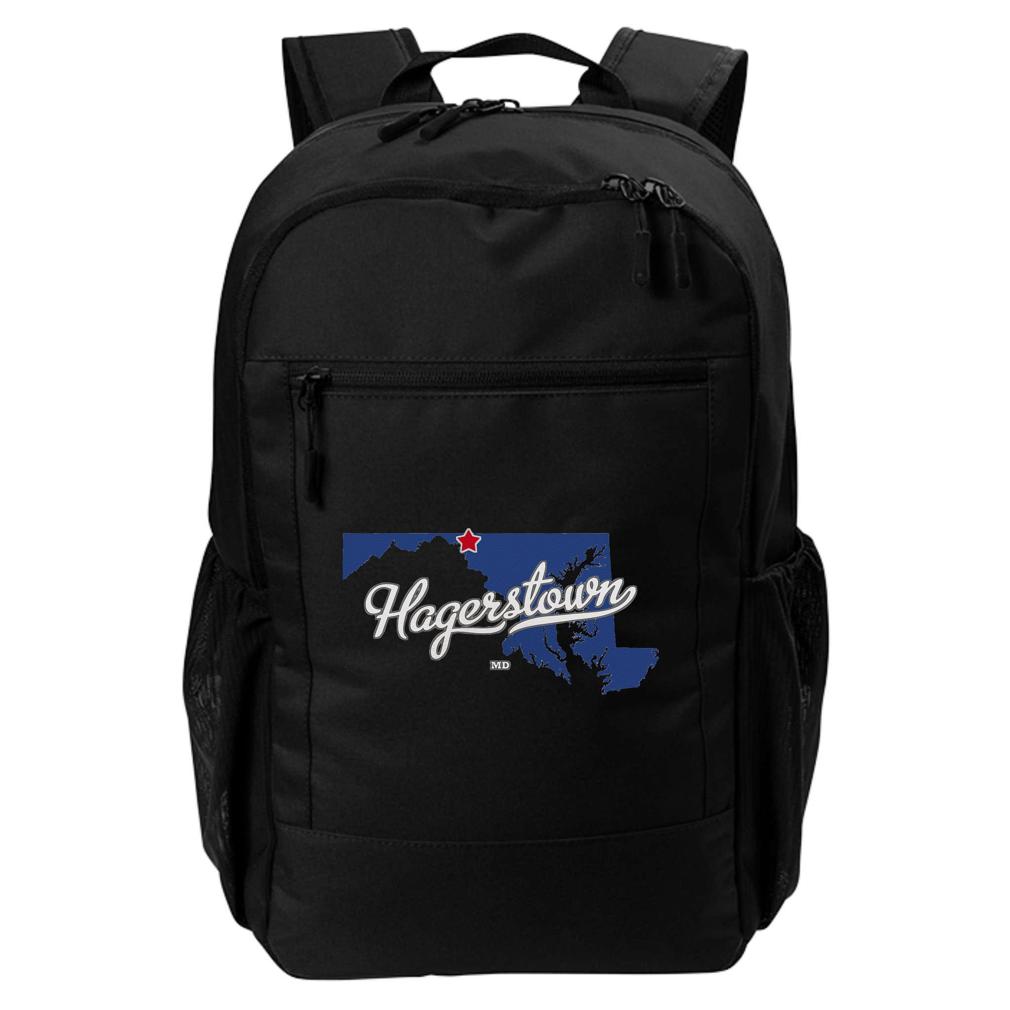 Hagerstown Maryland MD Map Backpack