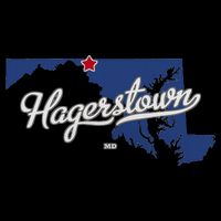 Hagerstown Maryland MD Map 16 in Basic Backpack