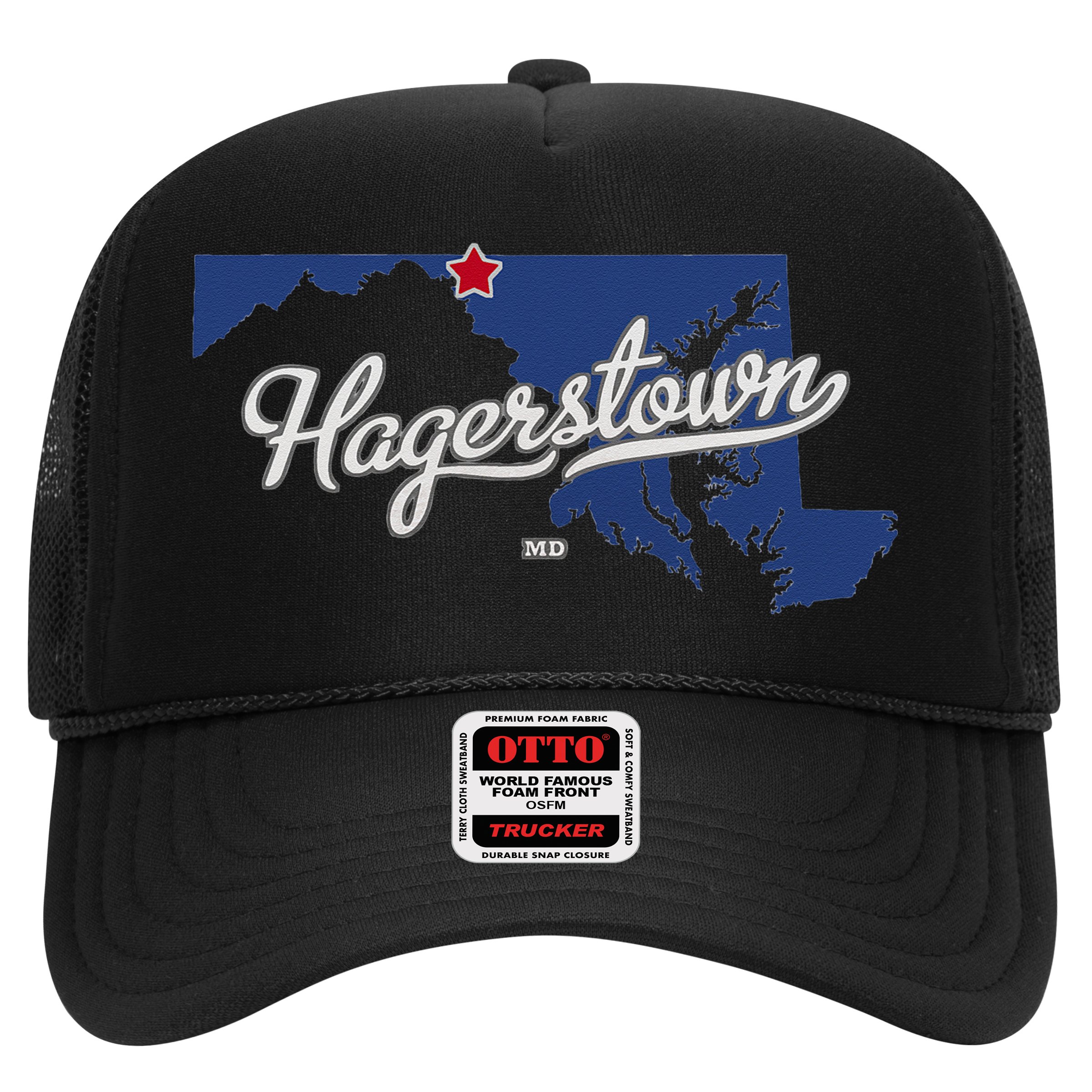 Hagerstown Maryland MD Map Hat