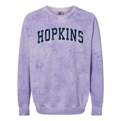 Hopkins Minnesota Mn Vintage Sports Design Colorblast Crewneck Sweatshirt