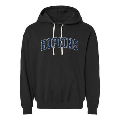 Hopkins Minnesota Mn Vintage Sports Design Garment-Dyed Fleece Hoodie