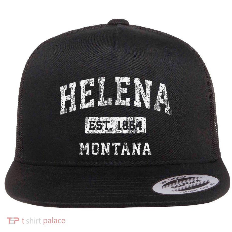 Helena Montana Mt Vintage Established Flatbill Hat
