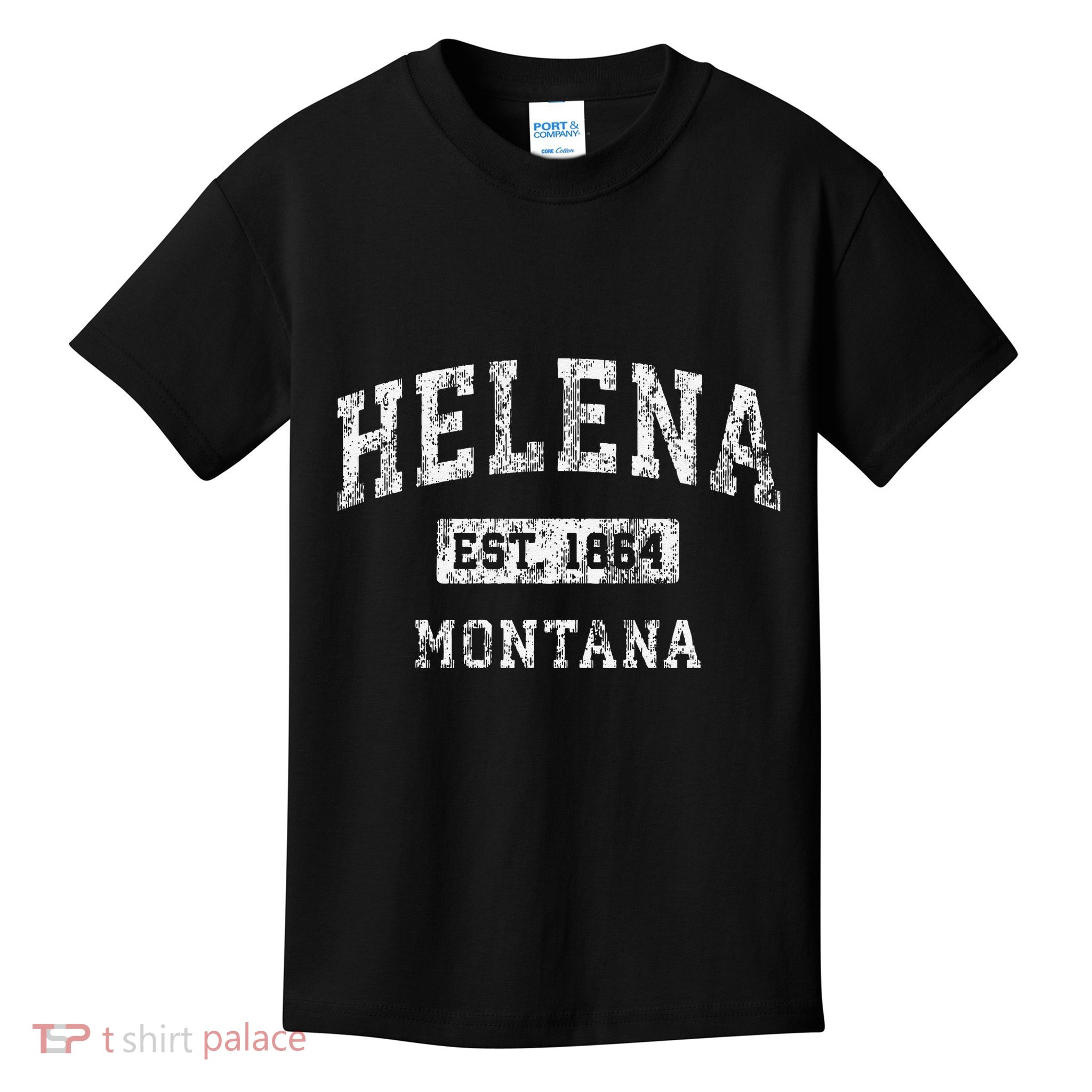 Helena Montana Mt Vintage Established Kids T-Shirt