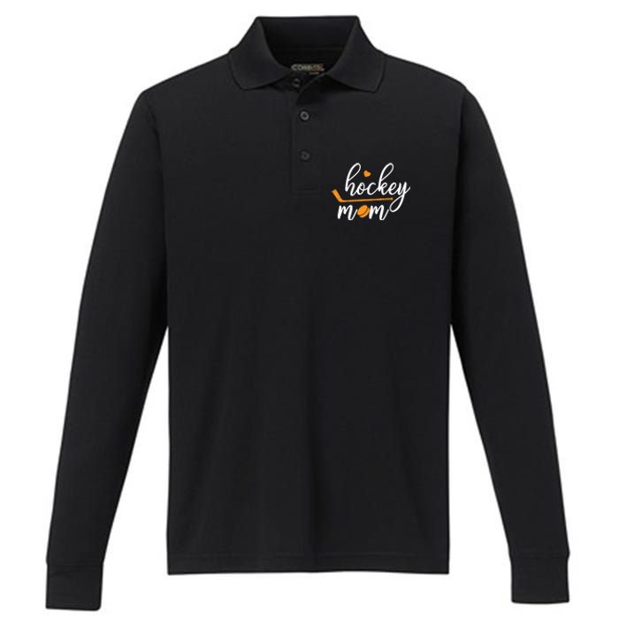 Hockey Mom - Mother Mom Performance Long Sleeve Polo