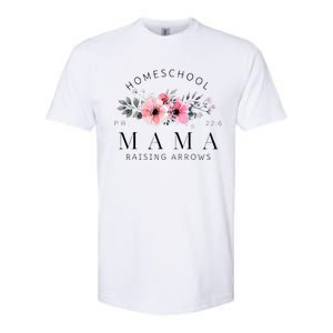 Homeschool Mama Mom Raising Arrows Flowers Mothers Day Gifts Softstyle CVC T-Shirt