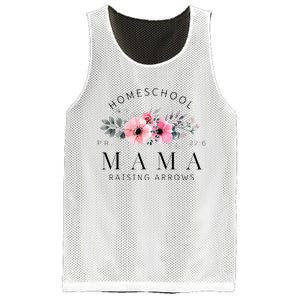 Homeschool Mama Mom Raising Arrows Flowers Mothers Day Gifts Mesh Reversible Basketball Jersey Tank