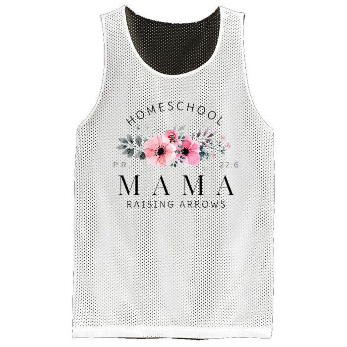 Homeschool Mama Mom Raising Arrows Flowers Mothers Day Gifts Mesh Reversible Basketball Jersey Tank