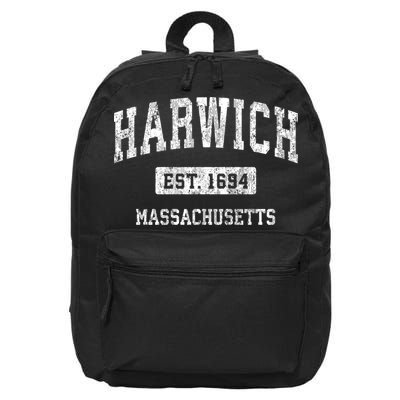 Harwich Massachusetts Ma Vintage Sports Established 16 in Basic Backpack