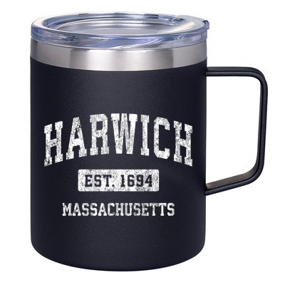 Harwich Massachusetts Ma Vintage Sports Established 12oz Stainless Steel Coffee Mug