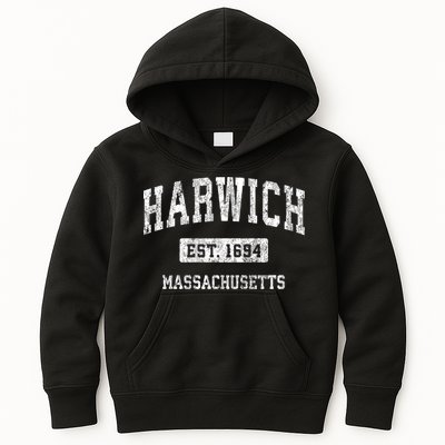 Harwich Massachusetts Ma Vintage Sports Established Kids Hoodie