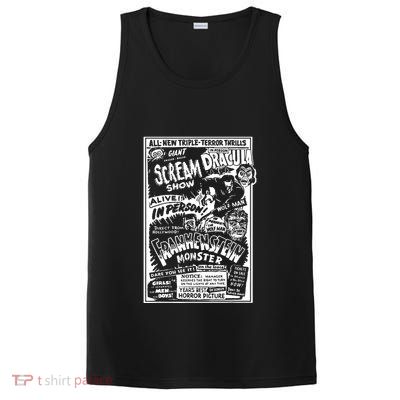 Horror Movie Monsters Mummy Wolfman Dracula Frankenstein PosiCharge Competitor Tank