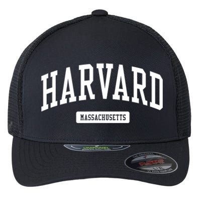 H.A.R.V.A.R.D Massachusetts Ma Vintage Athletic Sports Design Flexfit Unipanel Trucker Cap