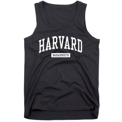 H.A.R.V.A.R.D Massachusetts Ma Vintage Athletic Sports Design Tank Top