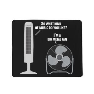 Heavy Metal Music Fan Big Metal Fan Funny Metalhead Rock Pun Mousepad