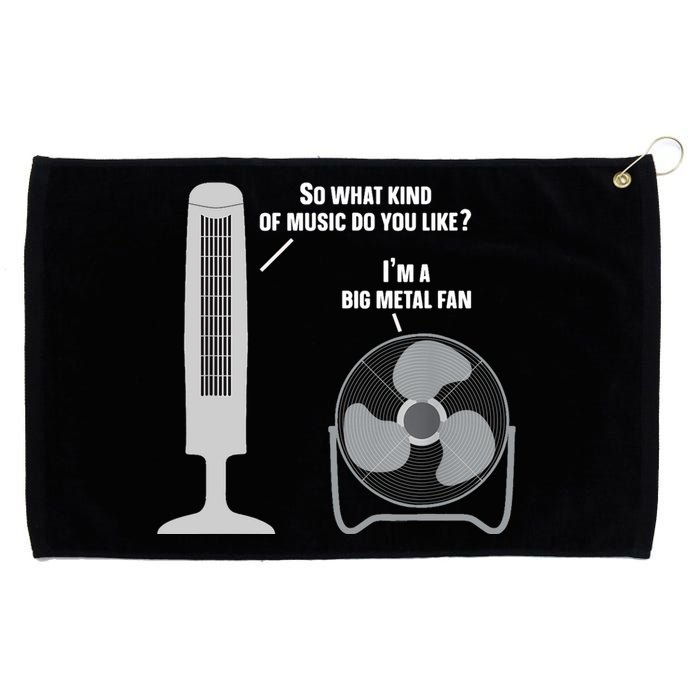 Heavy Metal Music Fan Big Metal Fan Funny Metalhead Rock Pun Grommeted Golf Towel