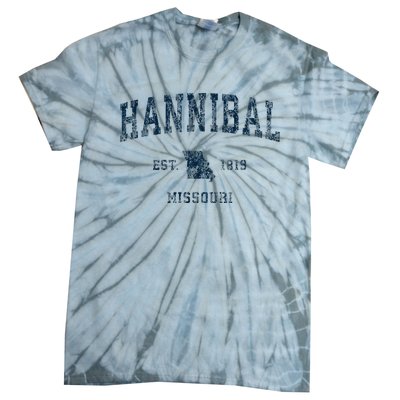 Hannibal Missouri Mo Vintage Sports Design Tie-Dye T-Shirt