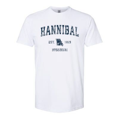 Hannibal Missouri Mo Vintage Sports Design Softstyle CVC T-Shirt