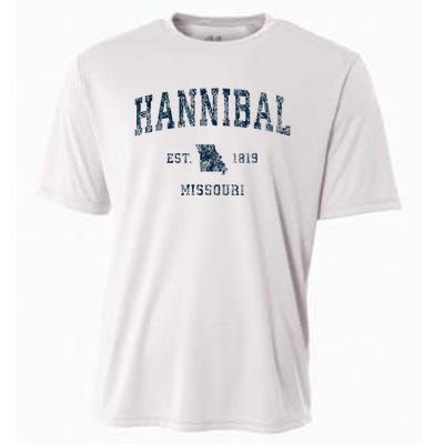 Hannibal Missouri Mo Vintage Sports Design Cooling Performance Crew T-Shirt