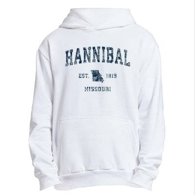 Hannibal Missouri Mo Vintage Sports Design Urban Pullover Hoodie