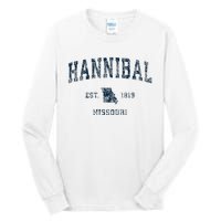 Hannibal Missouri Mo Vintage Sports Design Tall Long Sleeve T-Shirt