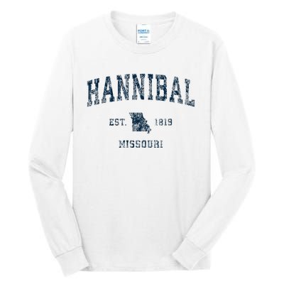 Hannibal Missouri Mo Vintage Sports Design Tall Long Sleeve T-Shirt