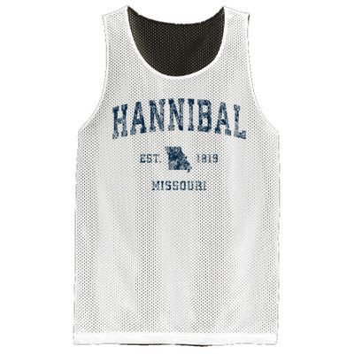 Hannibal Missouri Mo Vintage Sports Design Mesh Reversible Basketball Jersey Tank