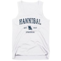 Hannibal Missouri Mo Vintage Sports Design Tank Top