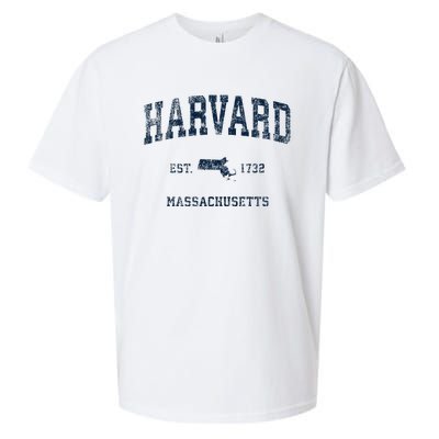 H.A.R.V.A.R.D Massachusetts Ma Vintage Sports Design Sueded Cloud Jersey T-Shirt