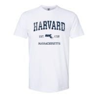 H.A.R.V.A.R.D Massachusetts Ma Vintage Sports Design Softstyle CVC T-Shirt