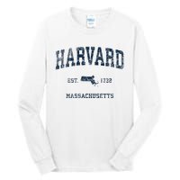 H.A.R.V.A.R.D Massachusetts Ma Vintage Sports Design Tall Long Sleeve T-Shirt